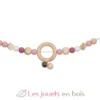 Chaîne poussette cœur rose - Goki