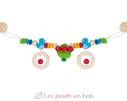 Chaîne poussette oiseaux en bois coloré - Goki