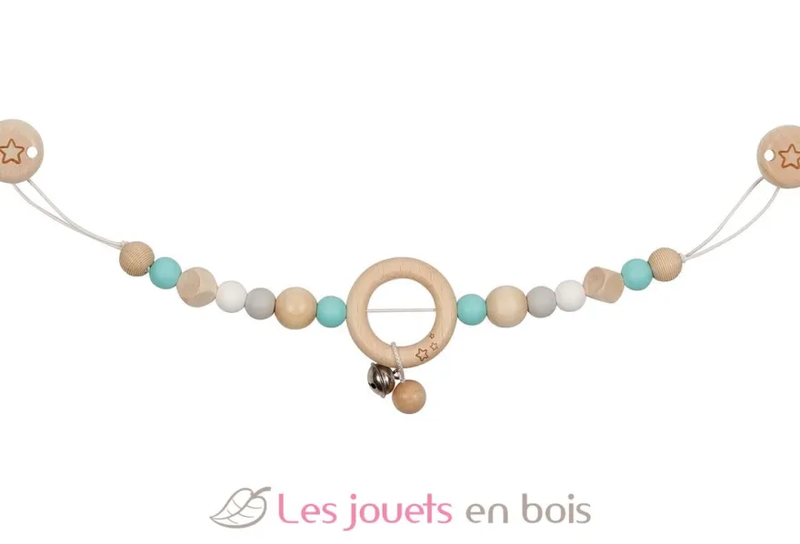 Chaîne poussette étoile turquoise - Goki