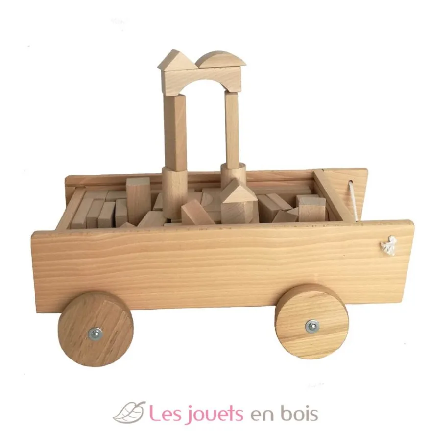 Chariot avec blocs en bois - Egmont Toys