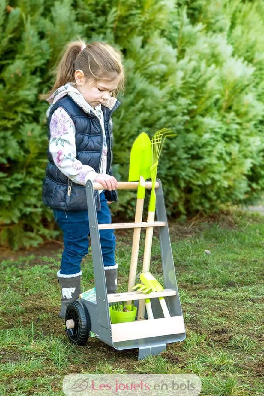Chariot avec outils de jardin - Small Foot company