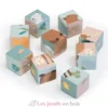 Chariot avec puzzle de cubes animaux - Sevi
