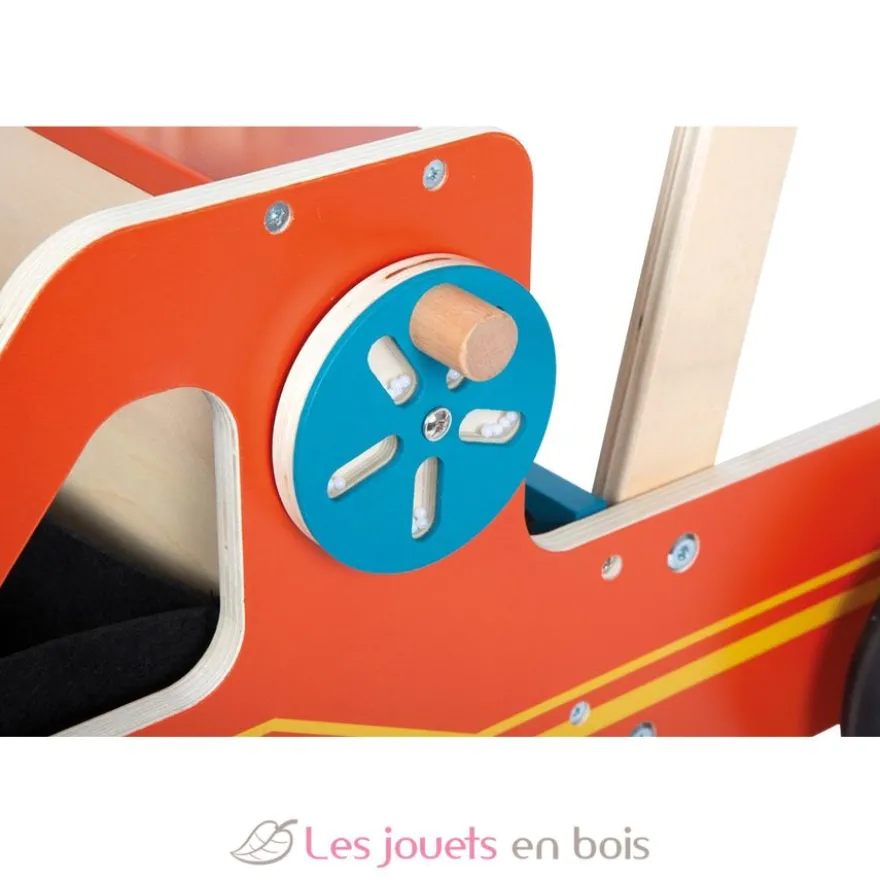 Chariot de marche en bois Pompiers - Small foot