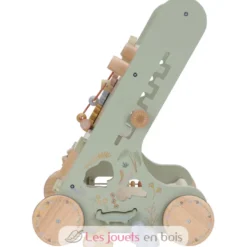 Chariot de marche en bois Safari Friends vert - Little Dutch