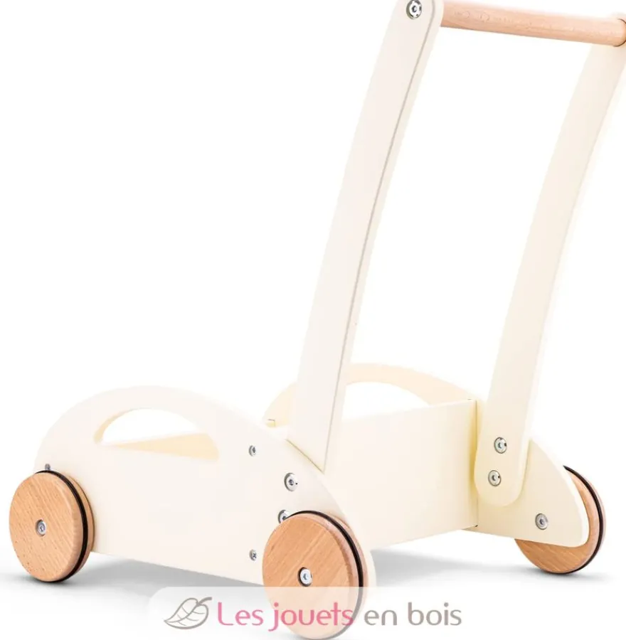 Chariot de marche et blocs en bois - New Classic Toys