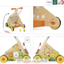 Chariot de marche multi-activités Lapin - Janod
