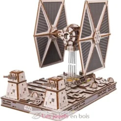 Chasseur TIE Star Wars - Puzzle 3D mécanique en bois - Ugears