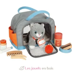 Chat avec sac et kit de soins - Small Foot company