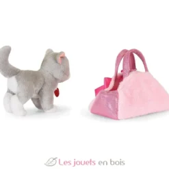 Chat en peluche dans son sac - Trudi