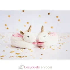Chaussons Lucie la licorne 0-6 mois - Doudou et Compagnie