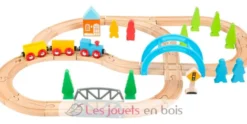 Chemin de fer en bois Grand voyage multicolore Small Foot Compagny