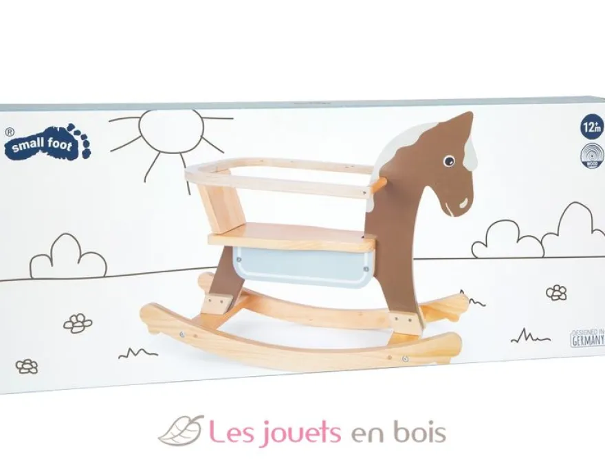 Cheval à bascule avec siège marron Small foot compagny