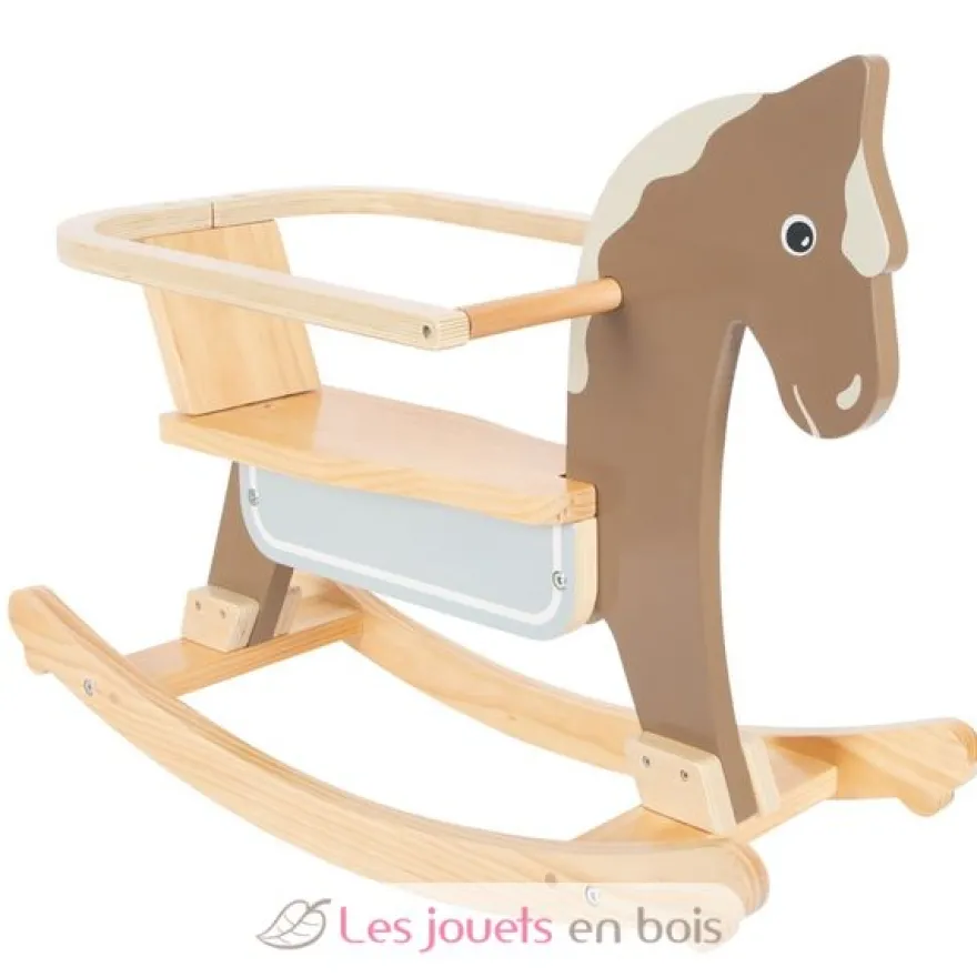 Cheval à bascule avec siège marron Small foot compagny
