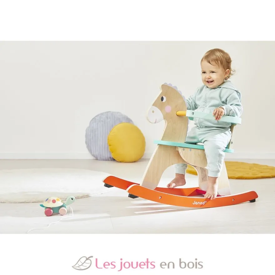 Cheval à bascule en bois Ogalo Zigolos - Dès 12 mois - Janod