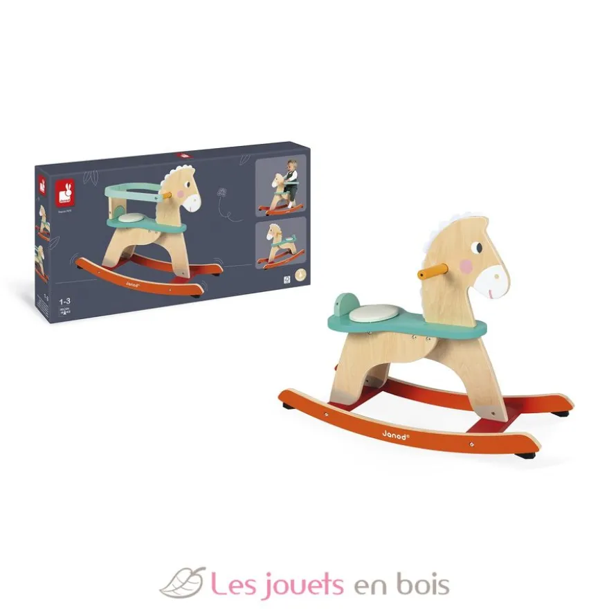 Cheval à bascule en bois Ogalo Zigolos - Dès 12 mois - Janod