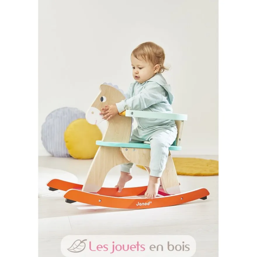Cheval à bascule en bois Ogalo Zigolos - Dès 12 mois - Janod