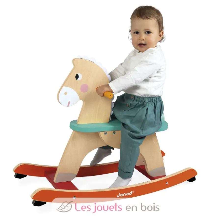 Cheval à bascule en bois Ogalo Zigolos - Dès 12 mois - Janod