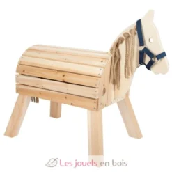 Cheval de bois compact beige Small Foot Compagny