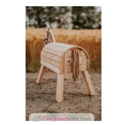 Cheval de bois compact beige Small Foot Compagny