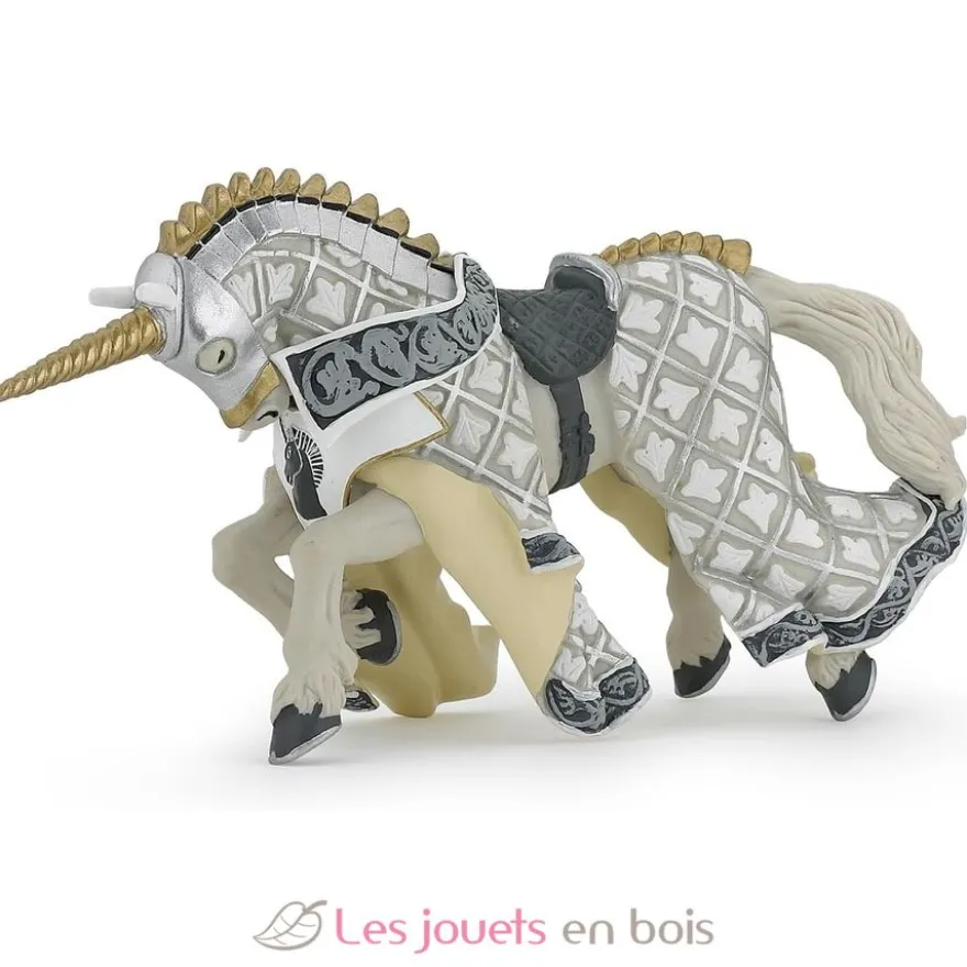 Cheval maître des armes cimier licorne - Papo