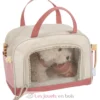 Chien avec sac de transport rose et kit de soins - Small foot