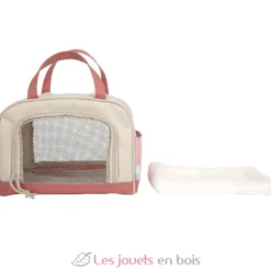 Chien avec sac de transport rose et kit de soins - Small foot