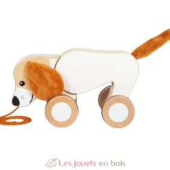 Chien à tirer avec oreilles crépitantes - Small Foot company