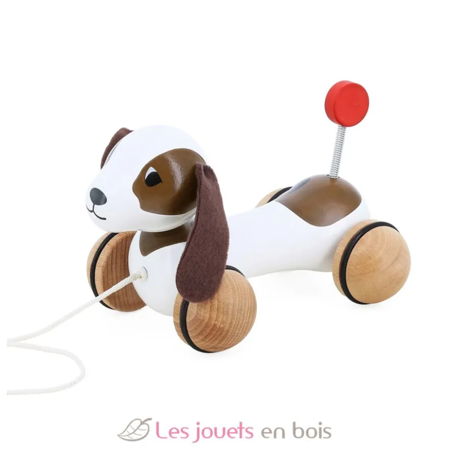 Chien à traîner en bois Sot Six - Vilac