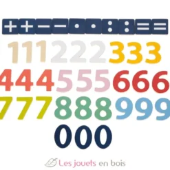 Chiffres magnétiques colorés multicolores Small Foot Compagny