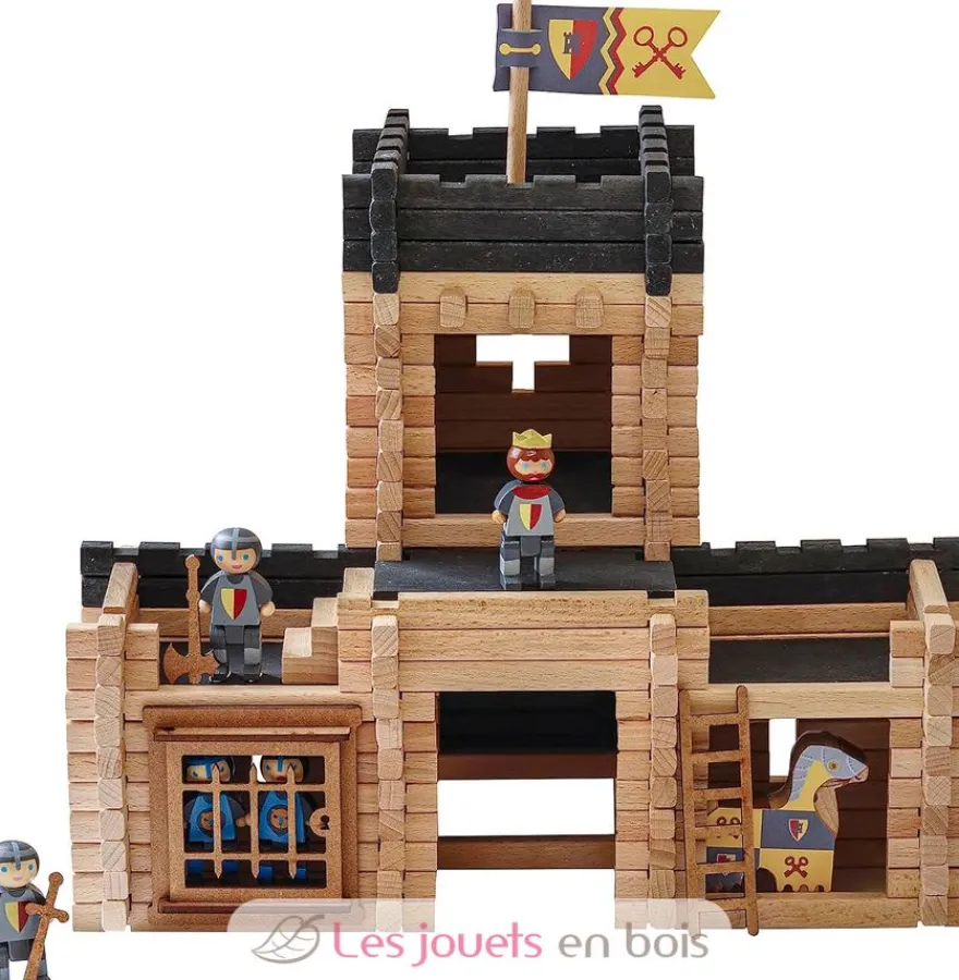 Château fort et catapulte 270 pcs - Jeujura