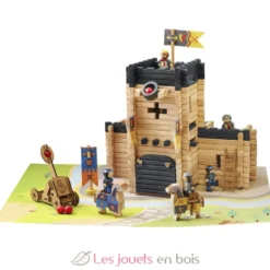 Château fort et catapulte 270 pcs - Jeujura