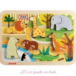 Chunky puzzle 3D Zoo - Janod
