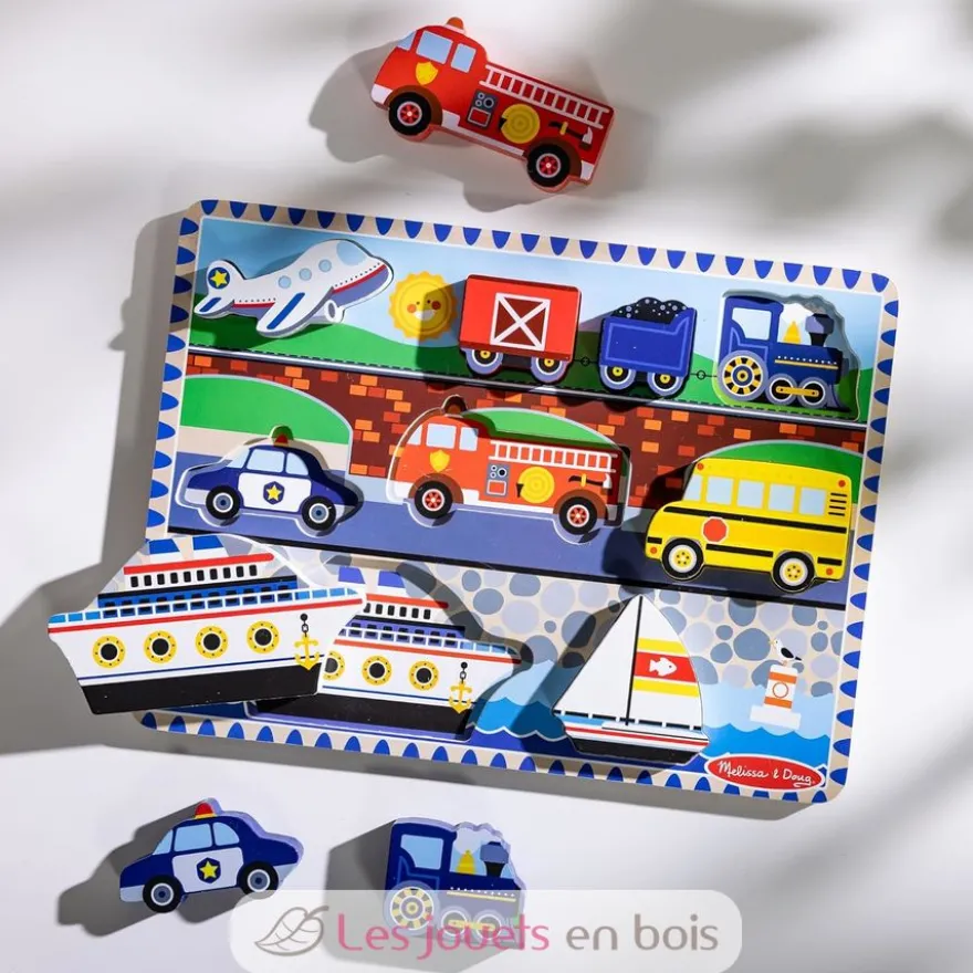 Chunky puzzle Véhicules - Melissa & Doug