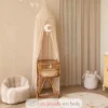 Ciel de lit Pure Soft Beige 250 cm - Little Dutch