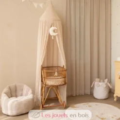 Ciel de lit Pure Soft Beige 250 cm - Little Dutch