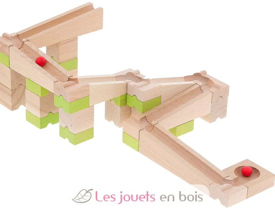 Circuit de billes 40 pièces - Jeujura