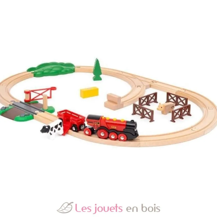 Circuit de train campagne avec locomotive à piles - Brio