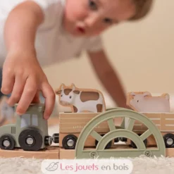 Circuit de train en bois Safari Friends - Little Dutch