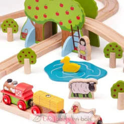 Circuit de train Ferme - Bigjigs Toys