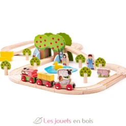 Circuit de train Ferme - Bigjigs Toys