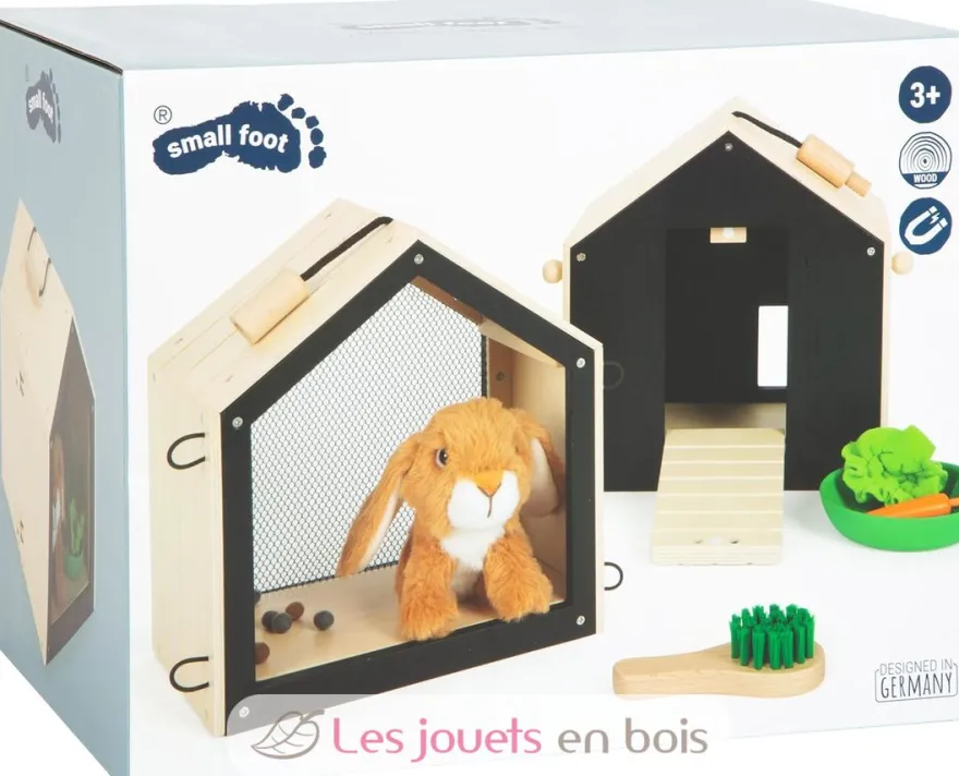Clapier à lapin avec enclos - Small foot