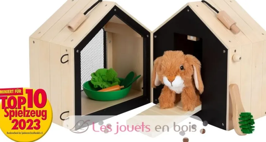 Clapier à lapin avec enclos - Small foot