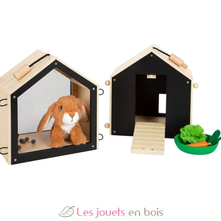 Clapier à lapin avec enclos - Small foot