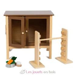 Clapier à lapins avec saut d'obstacle - ByAstrup