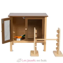 Clapier à lapins avec saut d'obstacle - ByAstrup