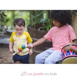 Claquettes en bois colorées - Plan Toys