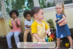 Claquettes en bois colorées - Plan Toys