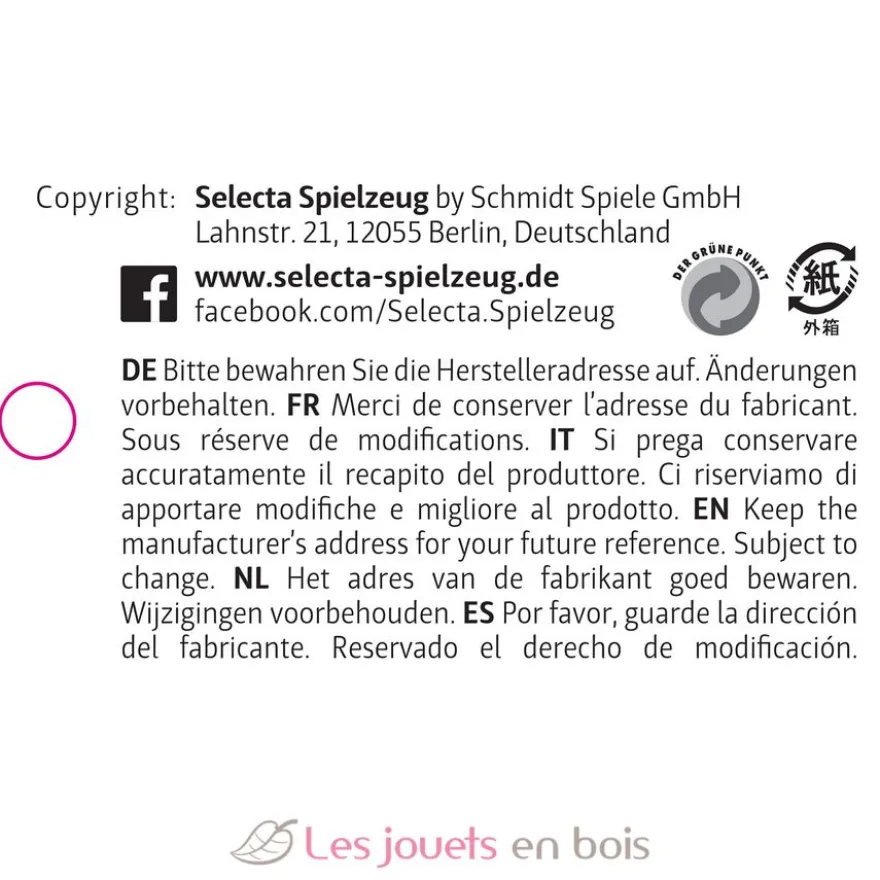 Clips de fixation en bois massif 3,5 cm - Selecta