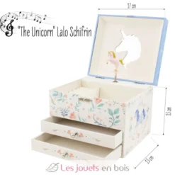 Coffre à bijoux musical Licorne - Ulysse