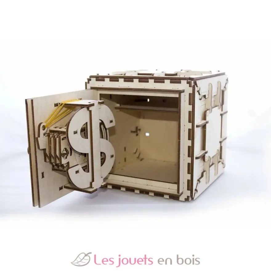 Coffre-Fort - Puzzle 3D mécanique en bois - Ugears